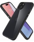 Калъф Spigen - Ultra Hybrid, iPhone 15, Frost Black - 5t