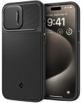 Калъф Spigen - Optik Armor, iPhone 15 Pro Max, черен - 4t
