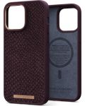 Калъф Njord - Salmon Leather MagSafe, iPhone 14 Pro Max, кафяв - 1t
