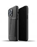Калъф Mujjo - Full Leather Wallet, iPhone 13 Pro Max, черен - 3t