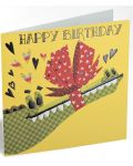 Картичка за рожден ден Busquets - Крокодил, с панделка - 1t