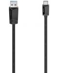 Кабел Hama - USB-C/USB-A, 1m, черен - 1t
