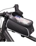 Калъф Forever - Bike Frame Bag Shield, 9x16 cm, черен - 1t