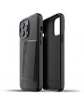 Калъф Mujjo - Full Leather Wallet, iPhone 13 Pro Max, черен - 1t