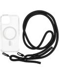 Калъф Mobile Origin - Lanyard, iPhone 14, MagSafe, Clear - 1t