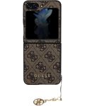 Калъф Guess - 4G Charms, Galaxy Z Flip 5, кафяв - 3t