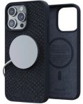 Калъф Njord - Salmon Leather MagSafe, iPhone 15 Pro Max, черен - 8t