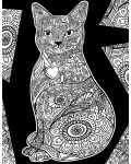 Картина за оцветяване ColorVelvet - Котка, 47 х 35 cm - 2t