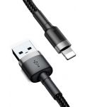Кабел Baseus - Cafule, USB-A/Lightning, 3 m, черен - 2t