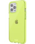 Калъф Holdit - Seethru, iPhone 14 Pro Max, Acid Green/прозрачен - 2t