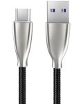 Кабел Xmart - Excellence, USB-A/USB-C, 1 m, черен - 1t