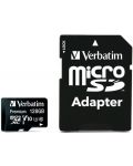 Карта памет Verbatim - 128GB, microSDXC, Class10 + адаптер - 1t