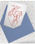 Картичка Мазно.бг - Анатомично сърце-2 - 3t