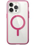 Калъф Speck - Presidio Clear Geo MagSafe, iPhone 14 Pro Max, розов - 1t