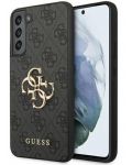 Калъф Guess - Metal Logo, Galaxy S23 Plus, сив - 2t