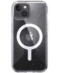 Калъф Speck - Presidio Perfect Clear Glitter Grip MS, iPhone 13, Platinum - 1t