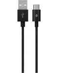 Кабел ttec - AlumiCable, USB-A/USB-C, 1.2 m, черен - 1t
