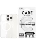 Калъф CARE - Flagship, iPhone 15 Pro, MagSafe White, прозрачен - 1t