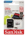 Карта памет SanDisk - Ultra, 64GB, microSD, Class10 - 3t