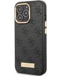 Калъф Guess - 4G MagSafe, iPhone 14 Pro, черен - 2t