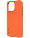 Калъф Decoded - AntiMicrobial Silicone, iPhone 15, оранжев - 3t