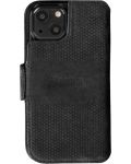 Калъф Krusell - Leather Wallet, iPhone 13 mini, черен - 3t