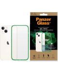 Калъф PanzerGlass - ClearCase, iPhone 13/14, прозрачен/зелен - 3t