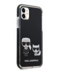 Калъф Karl Lagerfeld - TPE Karl and C, iPhone 11, черен - 2t