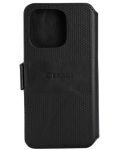 Калъф Krusell - Leather Phone Wallet, iPhone 14 Plus, черен - 2t