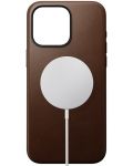 Калъф Nomad - Modern Leather, iPhone 15 Pro Max, кафяв - 2t
