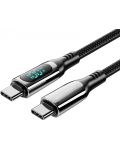 Кабел Vention - TAYBAV, USB-C/USB-C, 1.2 m, черен - 1t