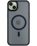 Калъф Next One - Midnight Mist Shield MagSafe, iPhone 15 Plus, тъмносин - 2t