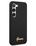 Калъф Guess - Metal Logo, Galaxy S23, черен - 1t