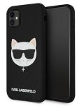 Калъф Karl Lagerfeld - Choupette Head Silicone, iPhone 11, черен - 2t