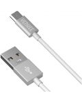 Кабел Yenkee - 221 WSR, USB-A/Micro USB, 1 m, бял - 1t