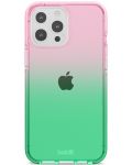 Калъф Holdit - SeeThru, iPhone 13 Pro Max, Grass green/Bright Pink - 1t