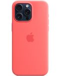Калъф Apple - Silicone MagSafe, iPhone 15 Pro Max, Guava - 2t