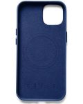 Калъф Mujjo - Full Leather MagSafe, iPhone 14, Monaco Blue - 3t