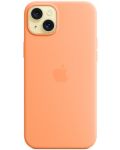 Калъф Apple - Silicone MagSafe, iPhone 15 Plus, Orange Sorbet - 3t