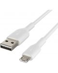 Кабел Belkin - CAB005bt1MWH, Micro USB/USB-A, 1 m, бял - 2t