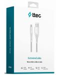 Кабел ttec - ExtremeCable, Micro USB/USB-A, 1.5 m, сив - 2t