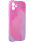 Калъф Forcell - Pop Design 1, iPhone 12, розов/син - 1t