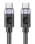 Кабел Orico - C2CZ-BK-10, USB-C/USB-C, 1 m, черен - 1t