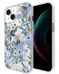 Калъф Case-Mate - Rifle Paper Garden Party Blue MagSafe, iPhone 15 - 5t