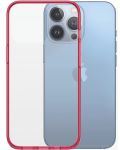 Калъф PanzerGlass - ClearCase, iPhone 13 Pro, прозрачен/червен - 1t