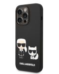 Калъф Karl Lagerfeld - Liquid Silicone Choupette, iPhone 14 Pro, черен - 2t
