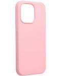 Калъф Forcell - Silicone, iPhone 13 Pro, розов - 1t