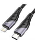 Кабел Hoco - U95, USB-C/Lightning, 1.2 m, черен - 2t