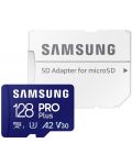 Карта памет Samsung - PRO Plus, 128GB, microSDXC, Class10 + адаптер - 1t