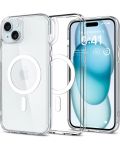Калъф Spigen - Ultra Hybrid MagSafe, iPhone 15 Plus, бял - 1t